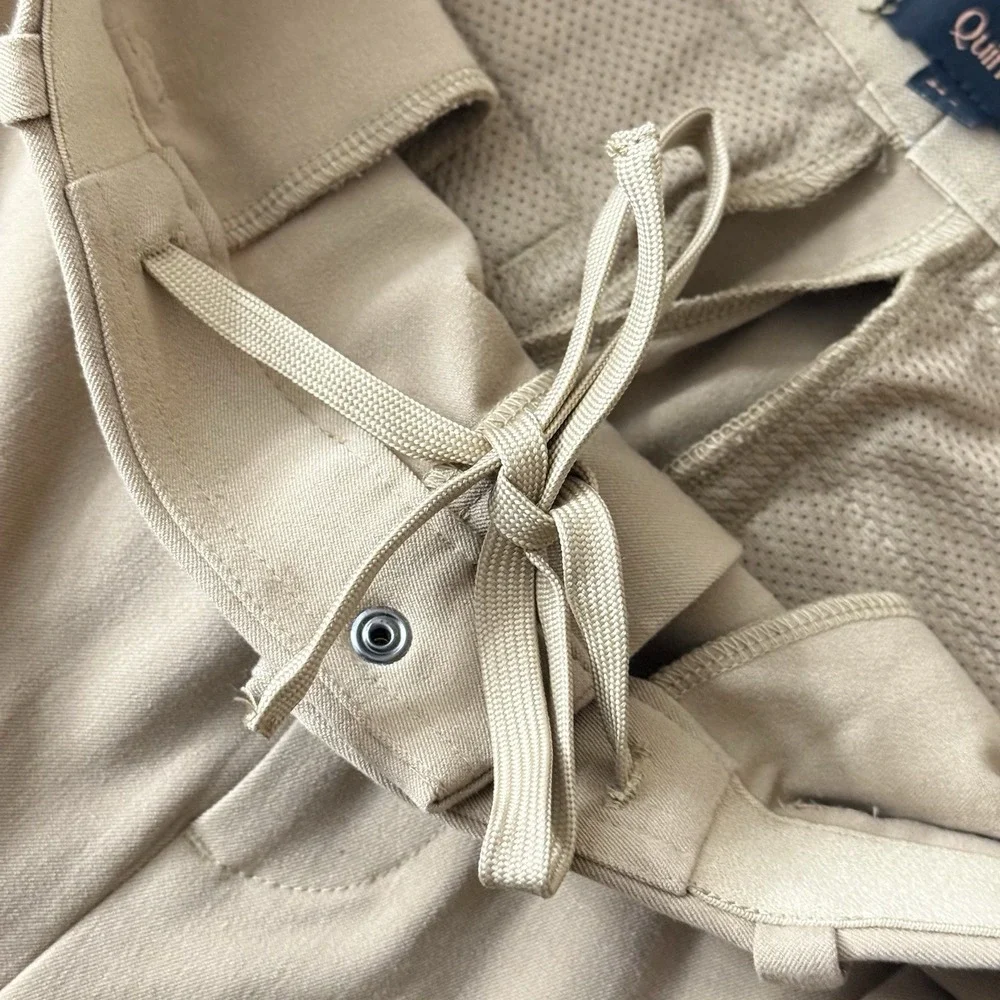 Quince Ultra‎ Stretch 24/7 Performance Smart Chinos Khaki Athletic Taper 34x28 - Picture 6 of 12